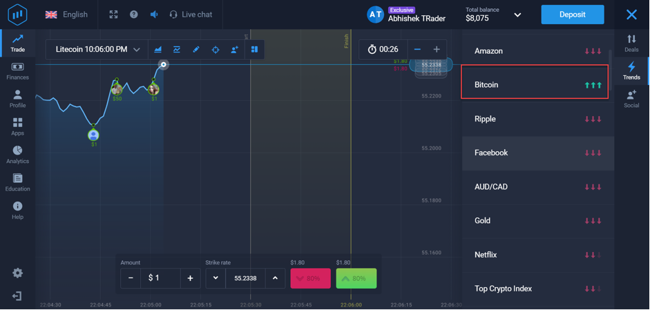 Choose a strong Buy trend
            