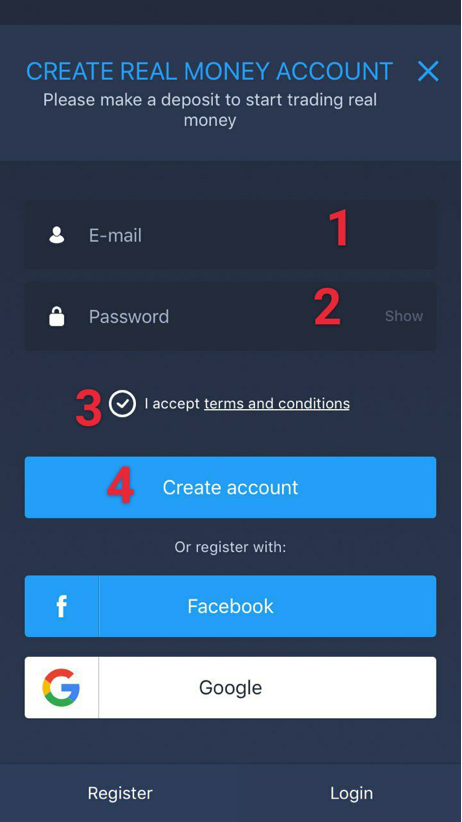 How to create a real account?
            