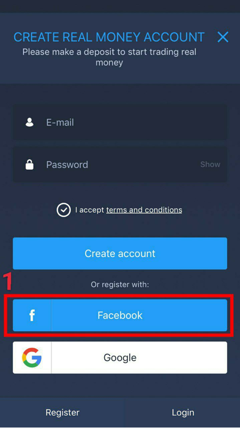 How to register account on iOS with FB?
            